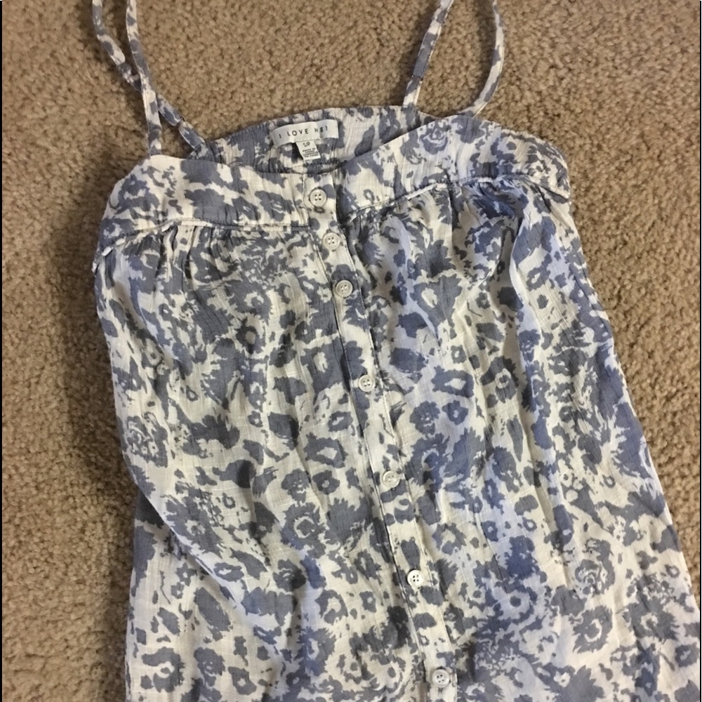 Dressy Tank S blue white